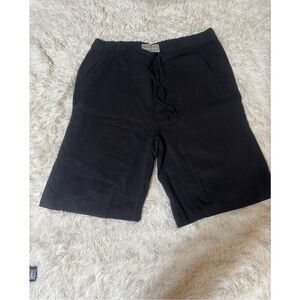Weekendz off Men Black Tencel drawstring shorts 34x11